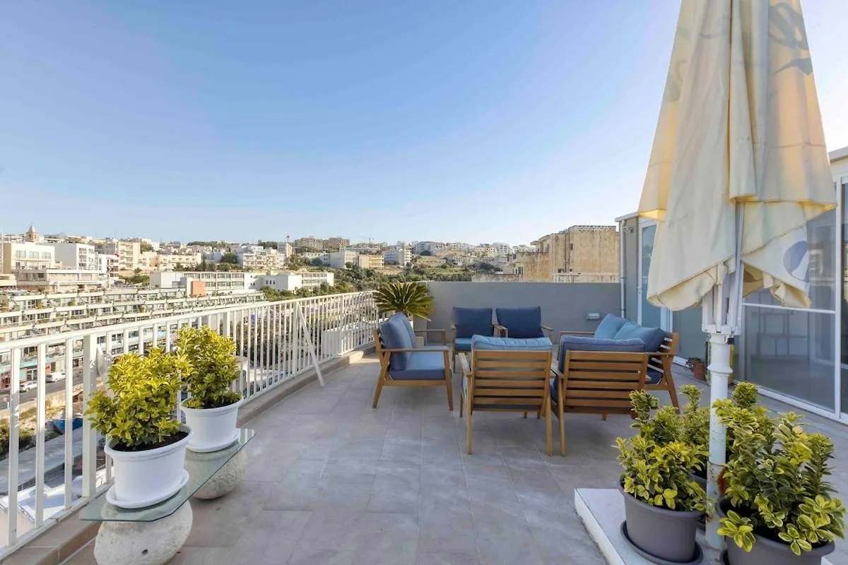 Spectacular Penthouse In The Heart Of St Julians Apartman San Ġiljan